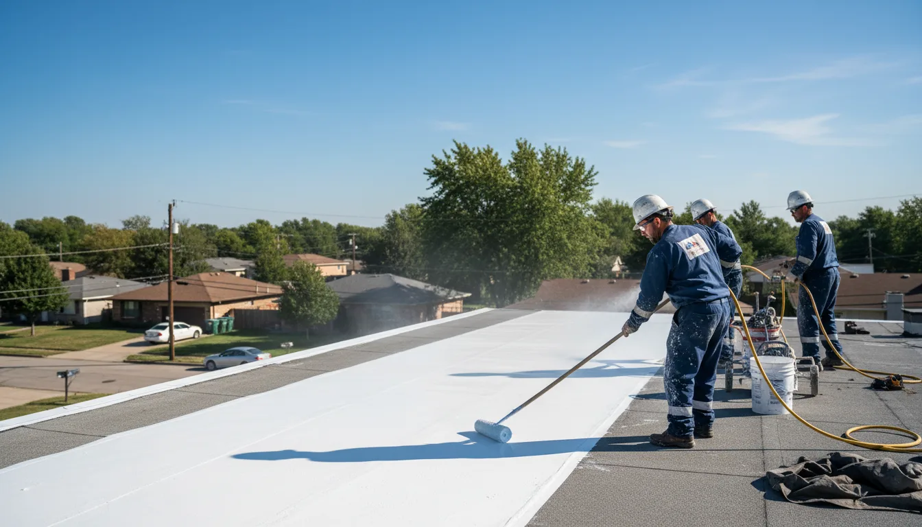 Commercial roof coating in Royersford, PA near me